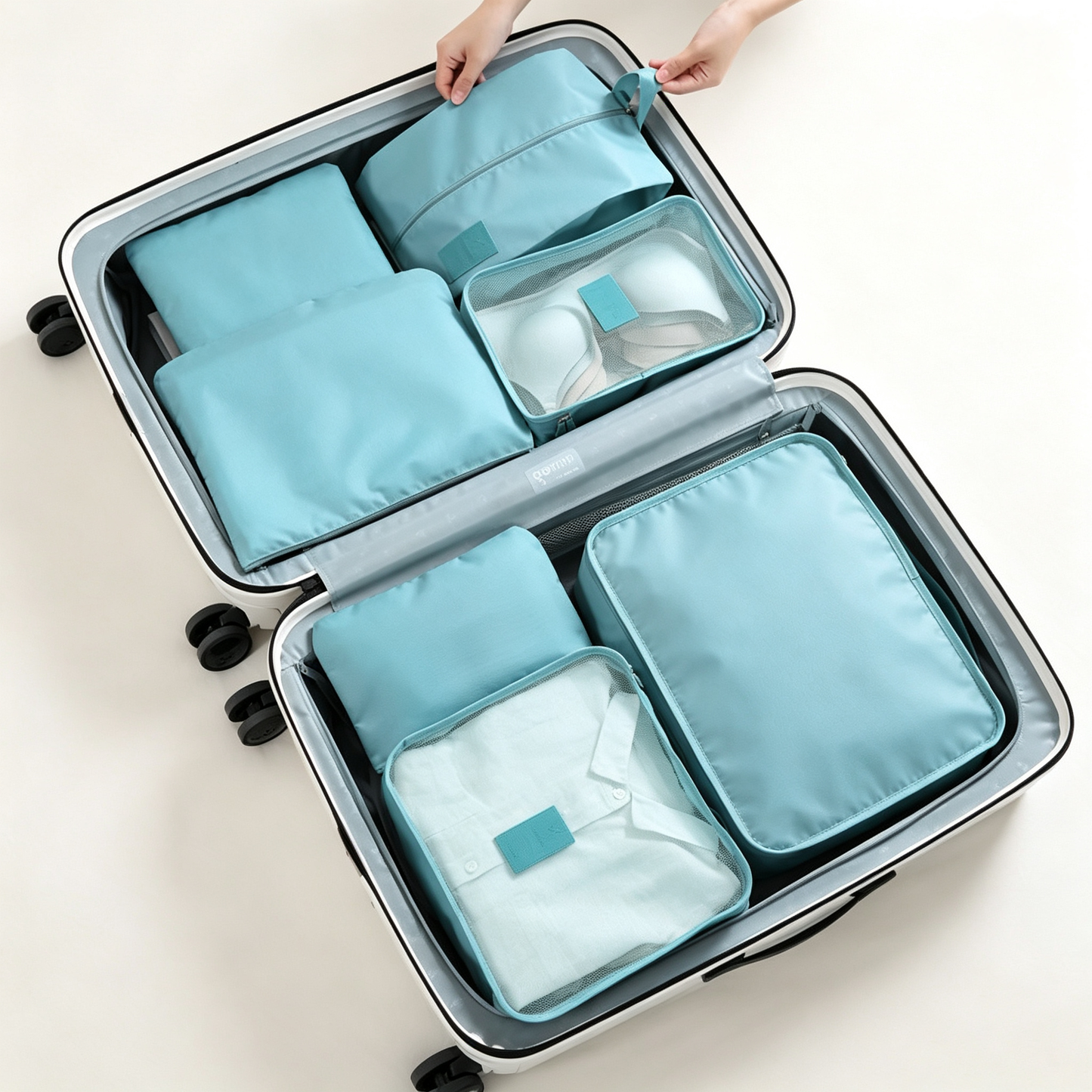 Travel Organizer Set (6-Piece Waterproof Packing Cubes)