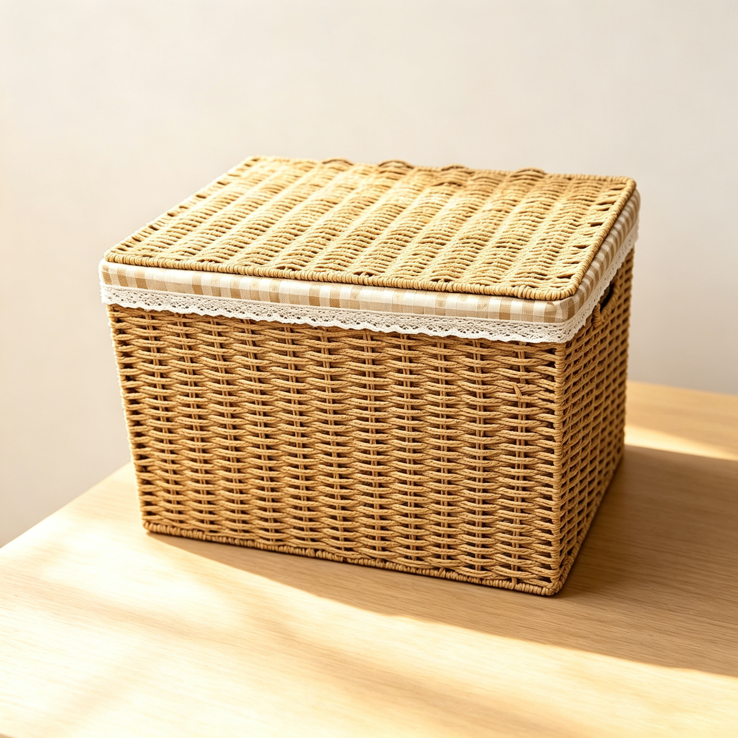 Woven Rattan Storage Basket